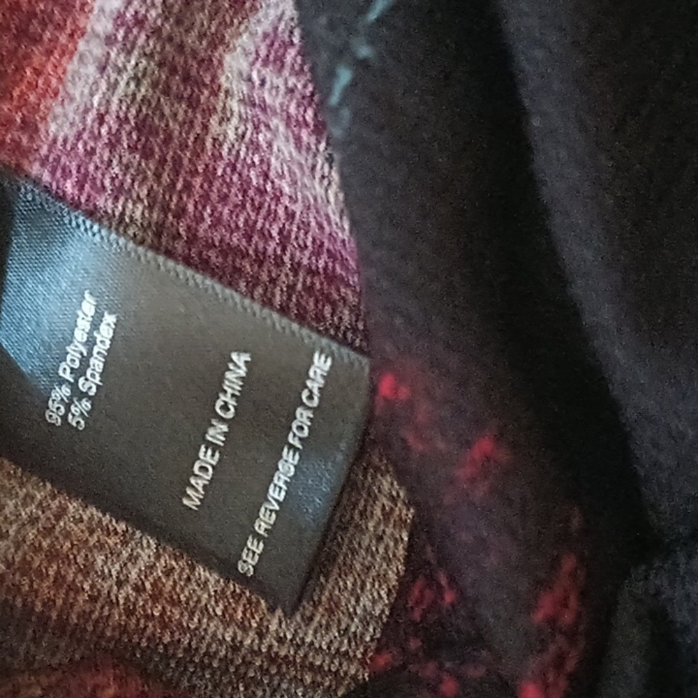 Ali Miles Black Multicolor Patchwork Funnel Neck … - image 6